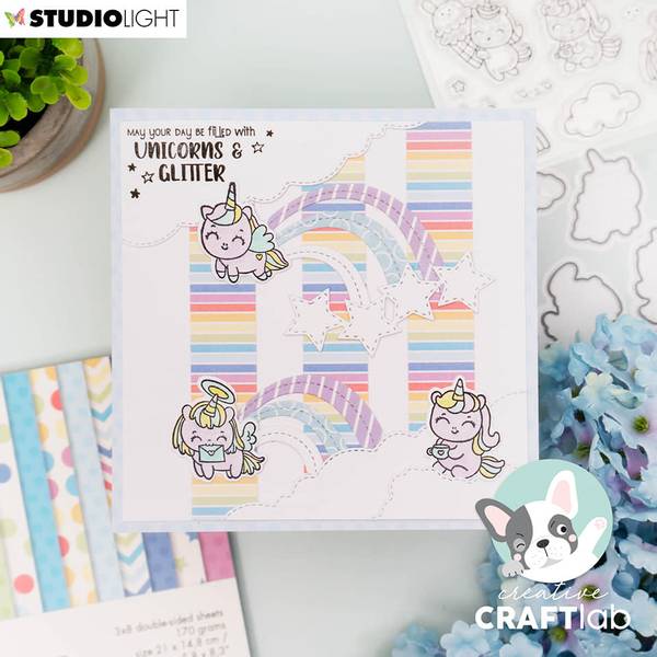  Studio Light - SCD 42 - Craftlab Stamp & Die - Unicorns
