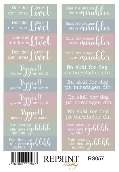 Reprint -  Paper Stickers - 11x16 cm - RS057 - The Pottery
