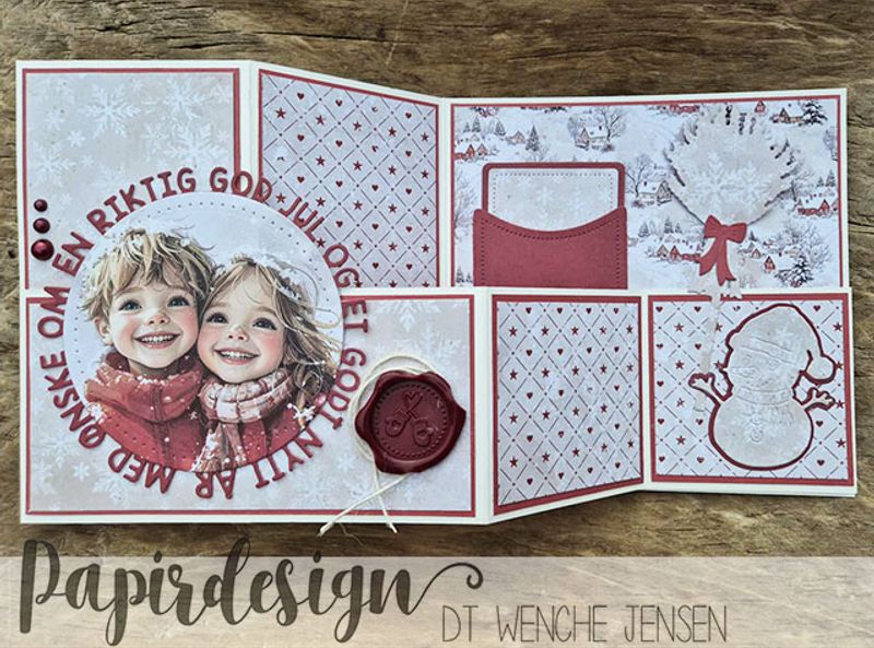 Papirdesign - 12x12 - PD 1546 - Julekveld - Juletid