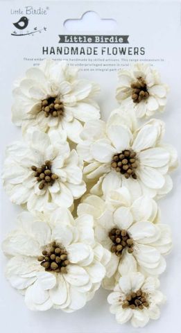 Hovedbilde Little Birdie - Handmade Flowers - Galina - Ivory Pearl - 7 stk