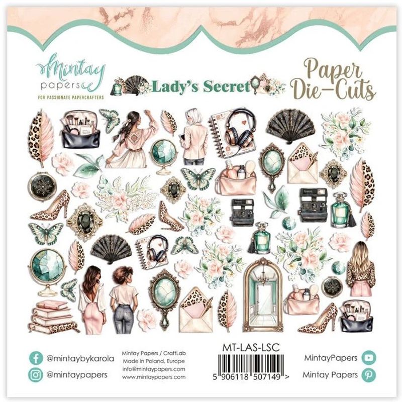 Mintay - LAS - Lady's Secret - Paper Die-Cuts - 60 pcs