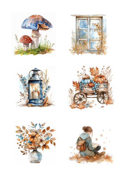 Reprint -  KP0120 - A4 Klippeark - Fall