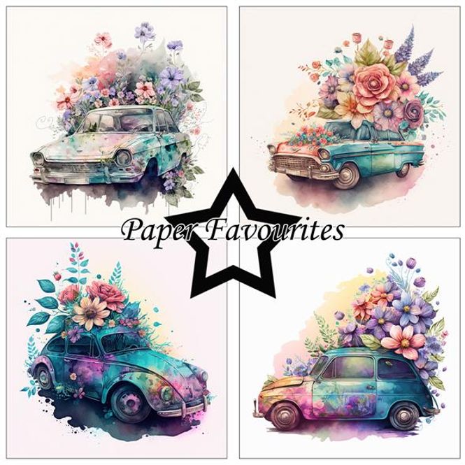 Hovedbilde Paper Favourites - 6x6 Paper Pad - PF266 - Floral Cars