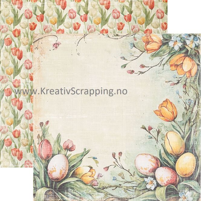 Hovedbilde Reprint - 12x12 - RP0682 - Hello Easter - Tulips
