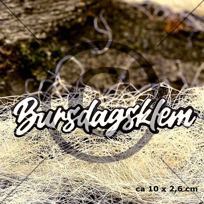 Hovedbilde Papirdesign - Dies - PD 00995 - Bursdagsklem 4