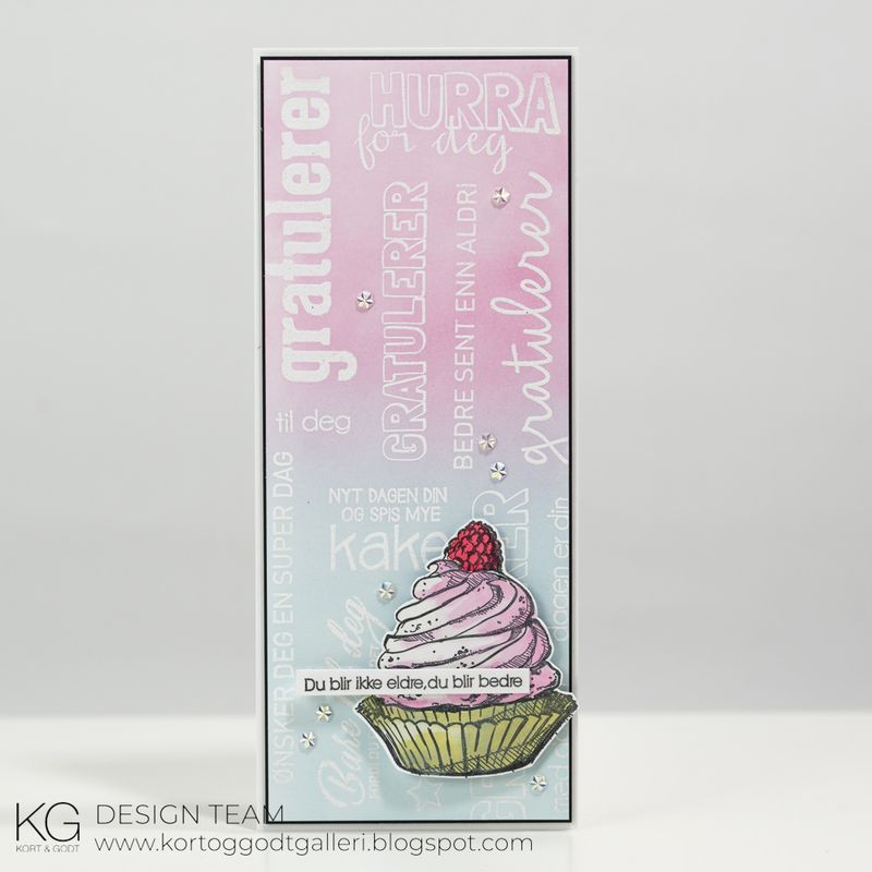 Kort & Godt - M-372 - Cupcake