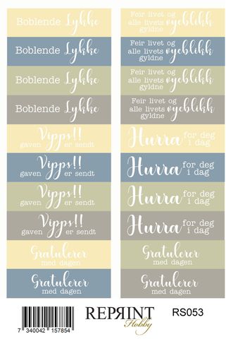 Hovedbilde Reprint -  Paper Stickers - 11x16 cm - RS053 - Summer Meadow