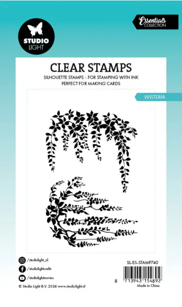  Studio Light - 740 - Essentials Clear Stamps - Wisteria