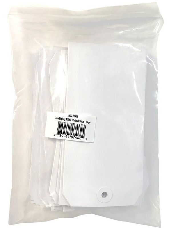 Ranger - Dina Wakley Media - White Tags - #8 - 50pk