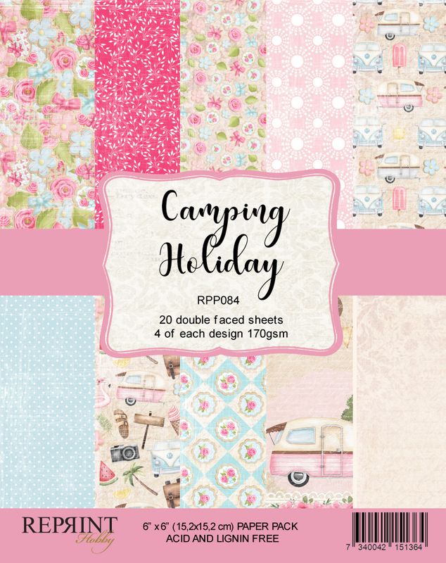 Reprint - 6x6 - RPP084 - Camping Holiday Paper Pack