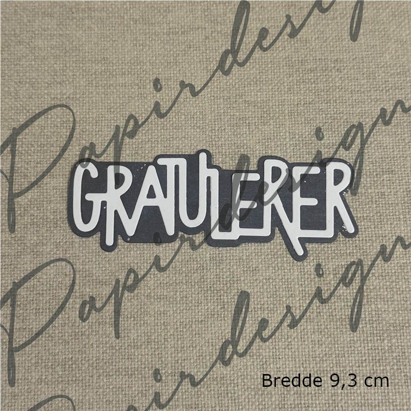 Papirdesign - Dies - PD 1595 - Gratulerer 34