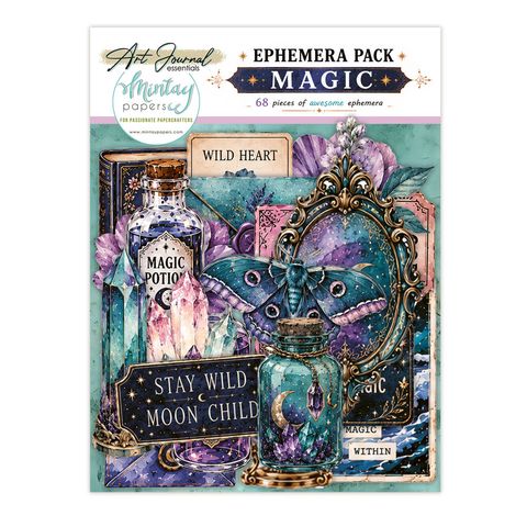 Hovedbilde Mintay - Art Journal - C07 - Magic Ephemera - Paper Die-Cuts - 68 pcs