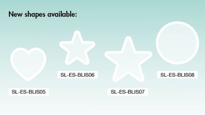 Hovedbilde Studio Light - BLIS06 - Shaker Blisters - Small Star - 6,2 cm