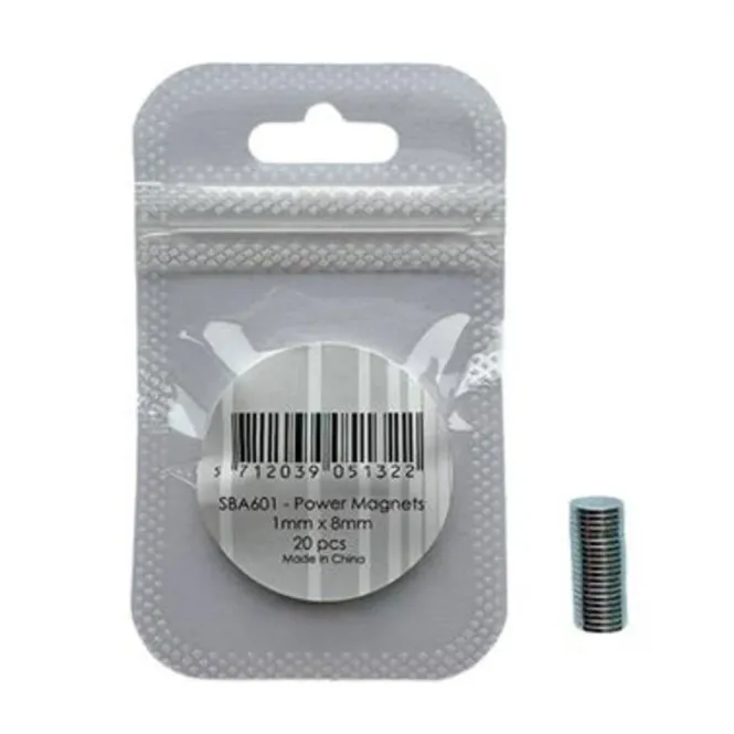 Hovedbilde Simple and Basic - Power Magnets - dia:  8 mm x h: 1mm - 20 stk