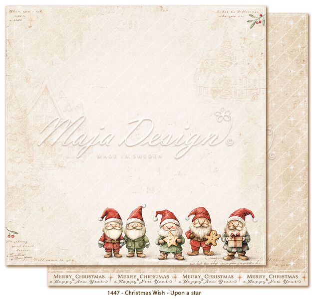 Maja Design - 1467 - Christmas Wish - 12x12 Paper Pack - inkl monochromes
