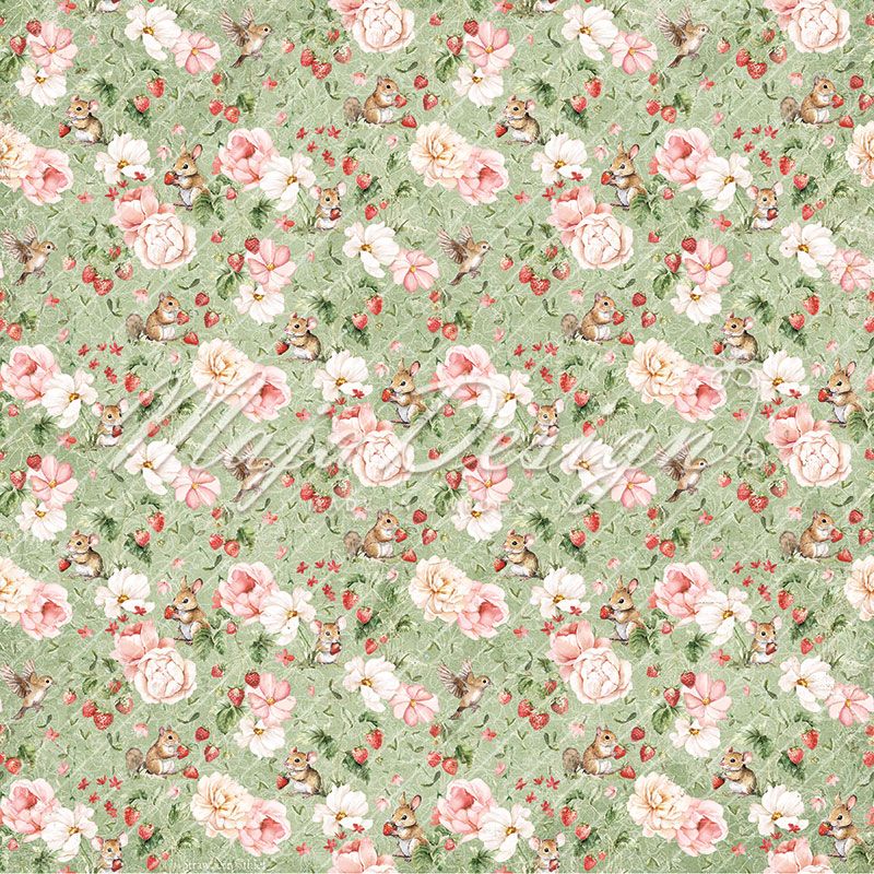 Maja Design - 1430 - Strawberry thief - The field