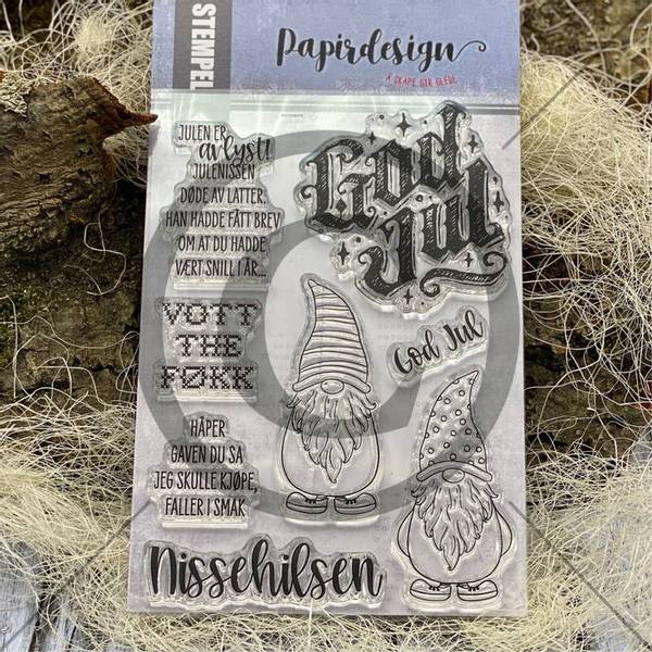 Papirdesign - Stempel - PD00969 - Nissehilsen