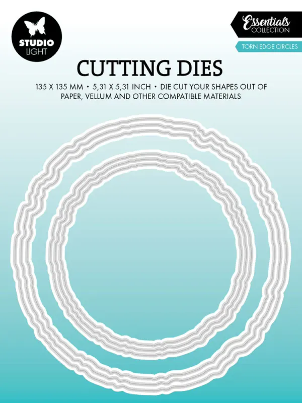 Studio Light - Dies - CD913 - Essentials - Torn Edge Circles