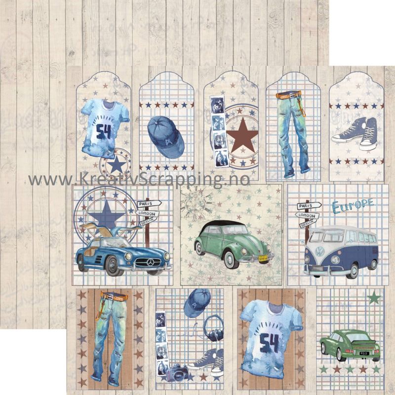 Reprint - 12x12 - RP0413 - You are a Star - Tags