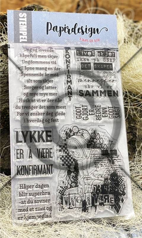 Papirdesign - Stempel - PD01079 - Livet skjer 