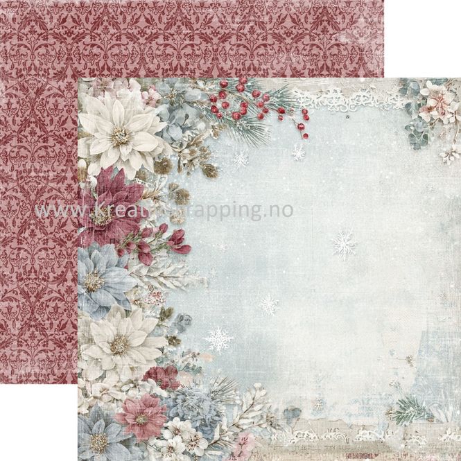 Hovedbilde Reprint - 12x12 - RP0715 - Deck the Halls - Winter flowers