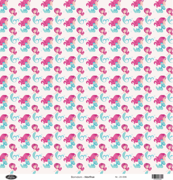 Jorunns Scrapperier -  23-006 - Barndom - Havfrue