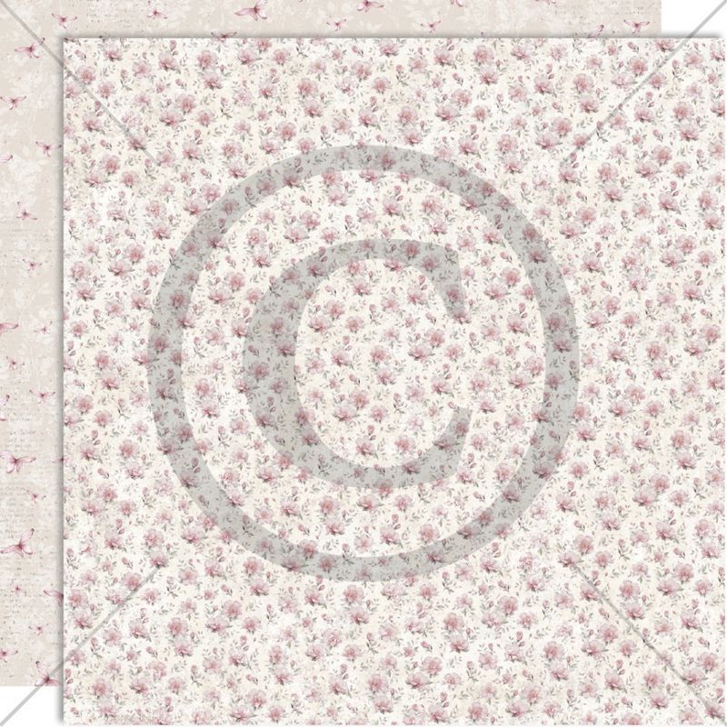 Papirdesign - 12x12 - PD 1466 - Ungdomstid - Blomsterglad