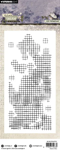 Studio Light - 720 - Stamp - Nature's Dream 2 - Grid Background