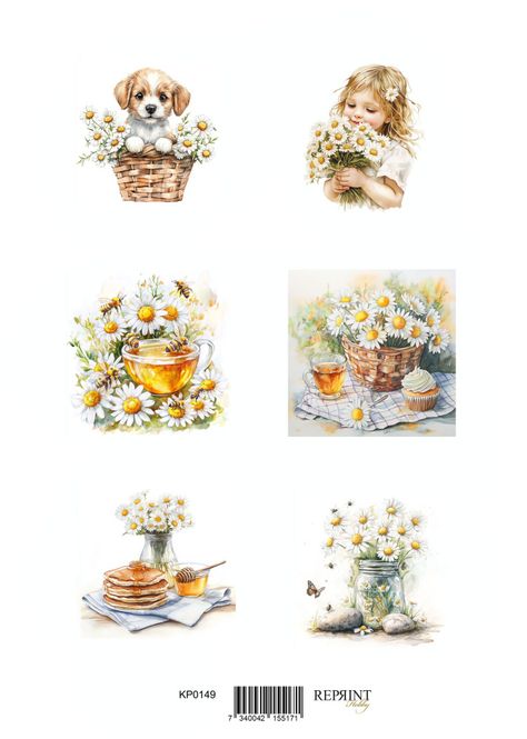 Hovedbilde Reprint -  KP0149 - A4 Klippeark - Summer 2