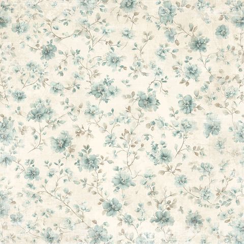 Hovedbilde Reprint - 12x12 - RP0761 - The Pottery - Faded Blue Blossom