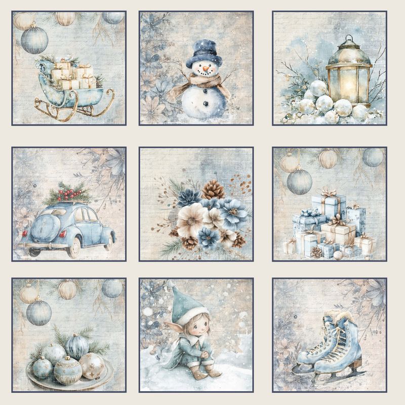 Reprint - 12x12 - RP0664 - Winter Vibes - Tags